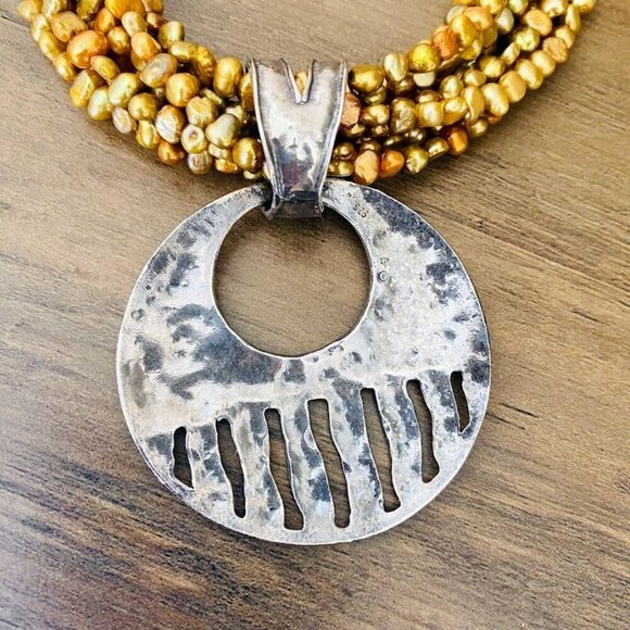 Silpada 2 pc. Copper Freshwater Pearl Necklace and 925 Silver Pendant - Picture 7 of 8